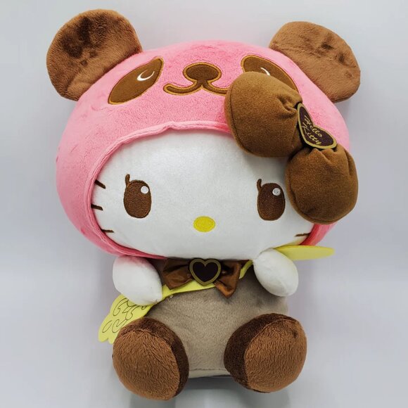 Hello Kitty Panda Sweet Chocolate Big Plush (Brown Ear) - Picture 2 of 5